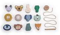 Trixie Wooden Animal Lacing Beads - Educational wooden toy with animals