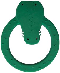 Trixie teether natural rubber baby Mr. Crocodile green safe