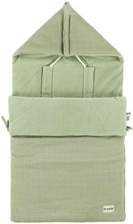 Trixie footmuff baby Bliss Sage green - warm stroller accessory