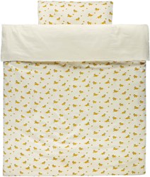 Trixie cot duvet cover yellow cotton - Lively Lion nursery