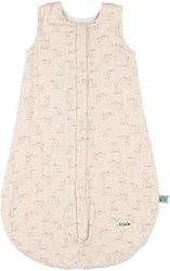 Trixie baby sleeveless summer sleeping bag 70cm - Rosy Rabbit pink cotton
