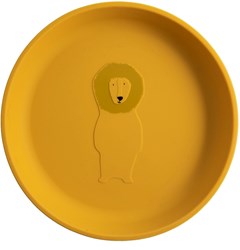 Trixie silicone kids dinnerware plate Mr. Lion - yellow - baby and toddler