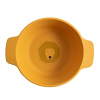 Trixie silicone children's bowl - Mr. Lion - yellow - safe kids tableware
