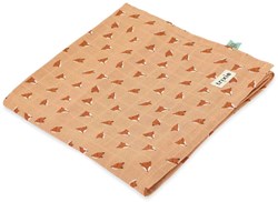 Trixie muslin cloth baby textile 110x110cm - Fierce Fox orange