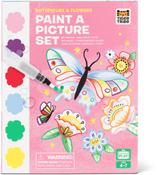 Tiger Tribe painting craft set - butterflies and flowers creative toy