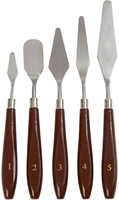 Creativ Company palette knife set - painting tool steel 5 pieces