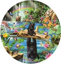 SunsOut puzzle Panther Reflections - 500 pieces