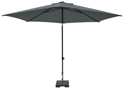 Garden Parasol MYKANOS PUSH-UP grey 250cm water-repellent UV50+