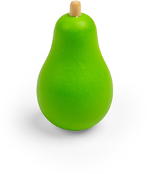 BigJigs wooden toy pear - educational pretend play fruit
