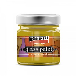 Pentart Pentart Glasverf Solvent Basis 30 ml Geel