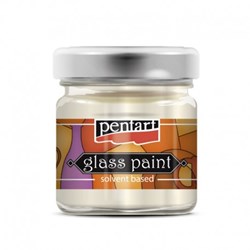 Pentart Pentart Glasverf Solvent Basis 30 ml Parel Wit