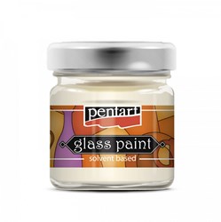 Pentart Pentart Glasverf Solvent Basis 30 ml Wit