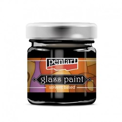 Pentart Pentart Glasverf Solvent Basis 30 ml Zwart