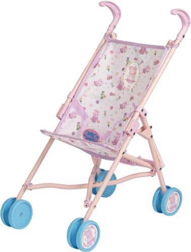 HTI Peppa Pig doll stroller - foldable buggy - pink - toy