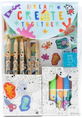Blue Sky Studios Peppa Pig colouring set travel pack - creative fun for kids