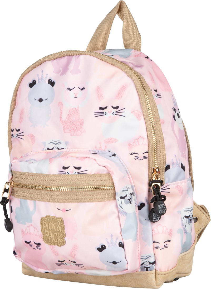 Pick & Pack Cute Animal Backpack S Pink