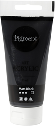 Creativ Company acrylic paint Mars Black 75 ml - hobby paint - opaque