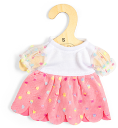 BigJigs dolls party dress pink - doll clothing for baby dolls