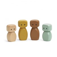 Micki wooden toy figure set - educational toy 4-piece