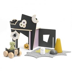 Micki wooden haunted house - playset for kids 16 pieces