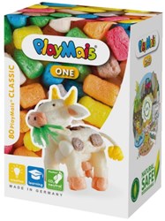 PlayMais creative cow building set - over 70 craft pieces for kids