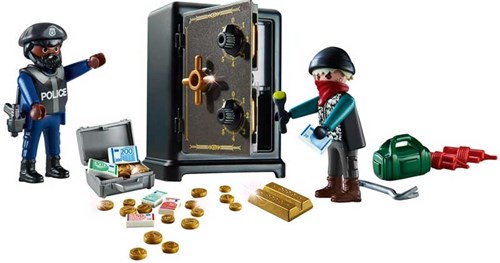 Playmobil toy Starterpack safecracker 70908 police set-2