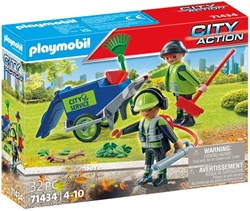 Playmobil City Life Play Figures Set Street Cleaning Team - City Life