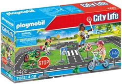 Playmobil City Life traffic education playset with accessories
