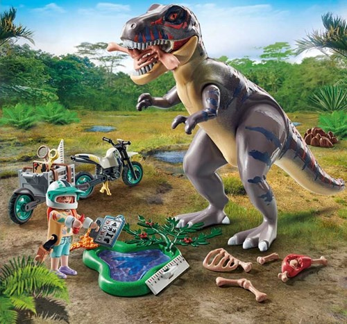 Playmobil Dinos T-Rex Track Investigation Playset - dinosaur adventure-3