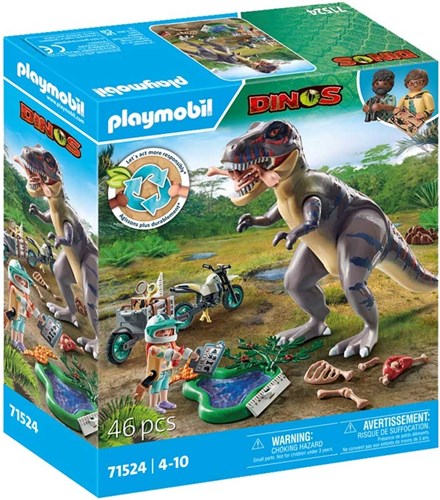 Playmobil Dinos T-Rex Track Investigation Playset - dinosaur adventure