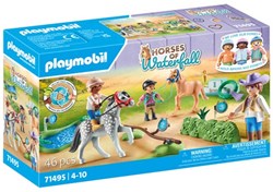 Playmobil horses toy Horses of Waterfall Pony Tournament set