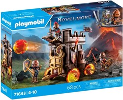 Playmobil battle chariot toy with fire cannon and knights - Novelmore