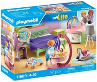 Playmobil bedroom playset with baby play corner - My Life - 71609