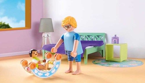 Playmobil bedroom playset with baby play corner - My Life - 71609-3