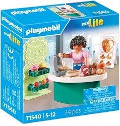 Playmobil candy stand playset My Life - colorful shop world
