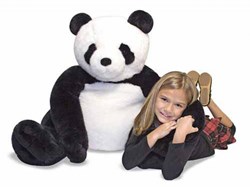 Melissa & Doug plush panda stuffed animal - large soft toy bear