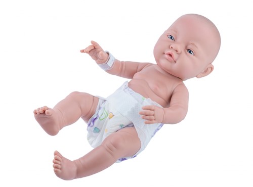 Paola Reina Doll Bebitos white boy (45cm/diaper)