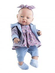 Paola Reina baby doll girl jacket 42cm - doll toy vinyl