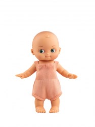 Paola Reina doll Mini Pancha - baby doll salmon pink romper 28cm