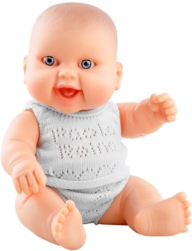 Paola Reina doll baby doll white girl with underwear and smiling face