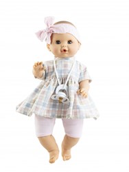 Paola Reina doll Sonia checked pink 36cm without mechanism