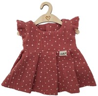 Hollie doll dress pink dots - doll clothing cotton 34cm