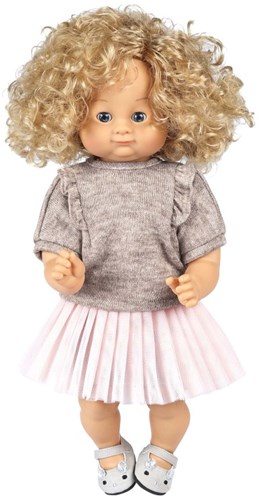 Skrallan doll clothes t-shirt pink for dolls 36-40cm-3