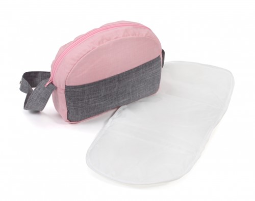 Bayer Chic Poppenluiertas (grijs/lichtroze)