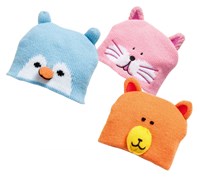 Heless doll hat animals - baby doll accessory 35-45cm multicolor