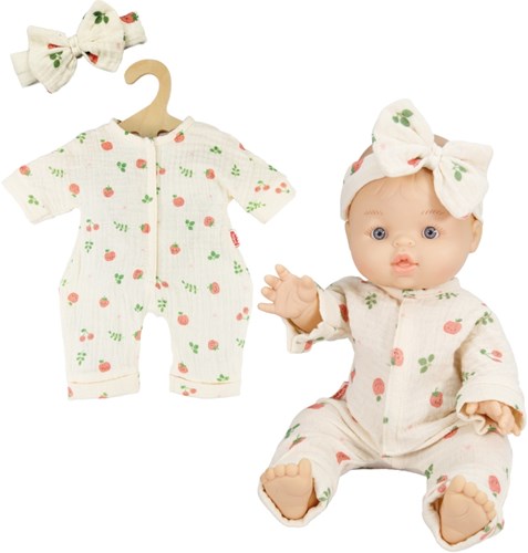Heless doll romper organic cotton fruit print 28-35 cm toy