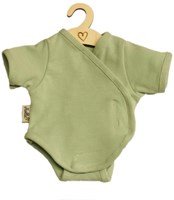 Hollie doll romper baby doll old green cotton 34cm