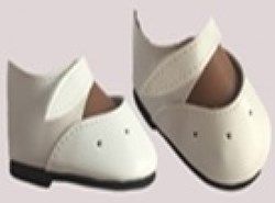 Paola Reina Doll Shoes white with straps, soy tu
