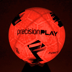 PrecisionPLAY football LED light up size 5 orange blue black rubber