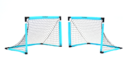 PrecisionPLAY quick folding football goals set of 2 - 92x61x61 cm - portable